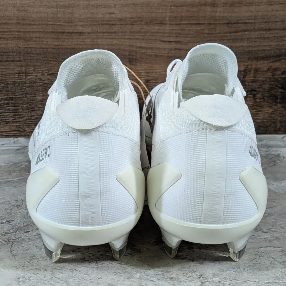 Adidas Adizero Electric Men's 10 White Metallic Silver Football Cleats IE4374
